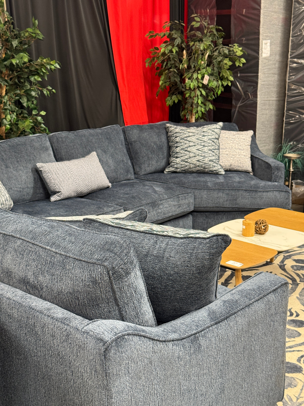 Timber U-Shape Sectional in Navy