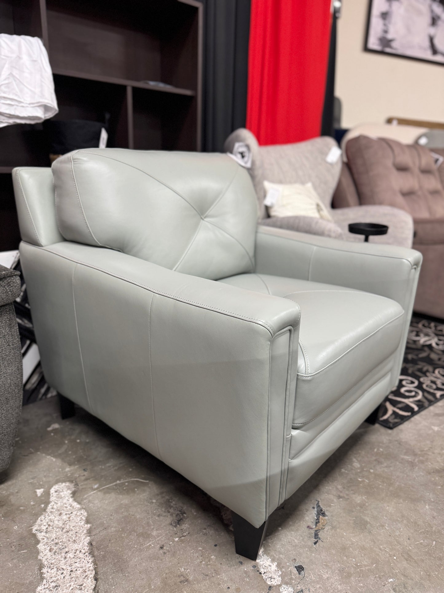 Abbyson Home Atmore Top Grain Leather Chair