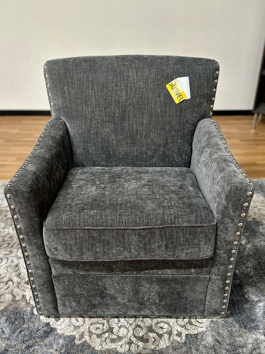 Swivel Chair in Charcoal