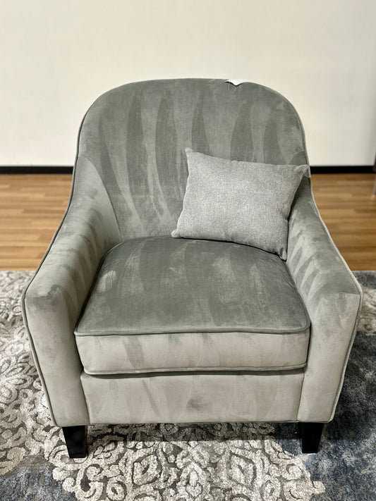 Michael Amini Chair in Light Grey
