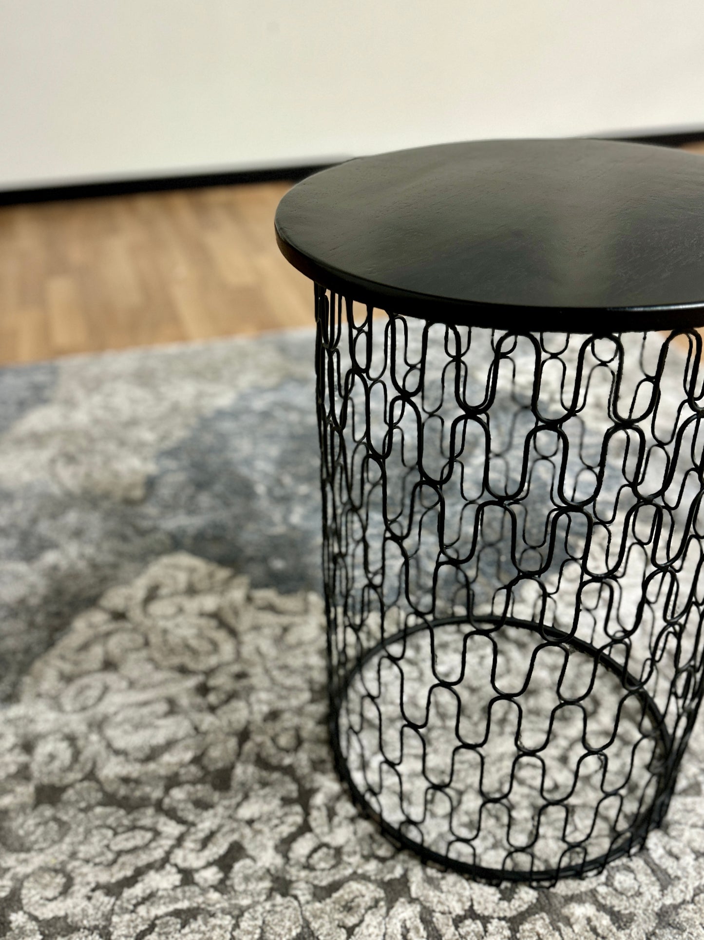 Jali Side Table in Black