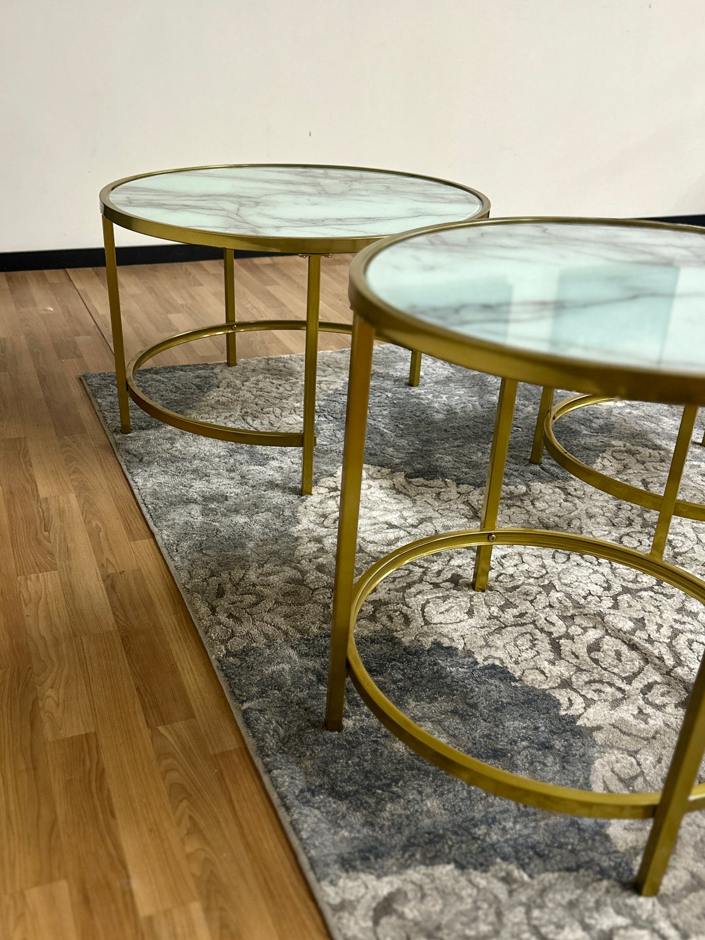 Marble Nesting Tables Set