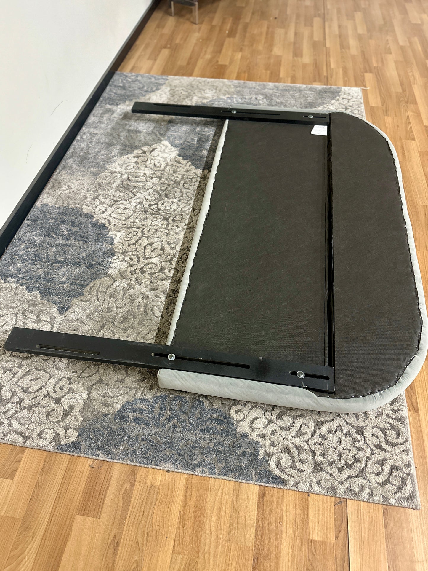 Rivet Curved Queen Headboard in White