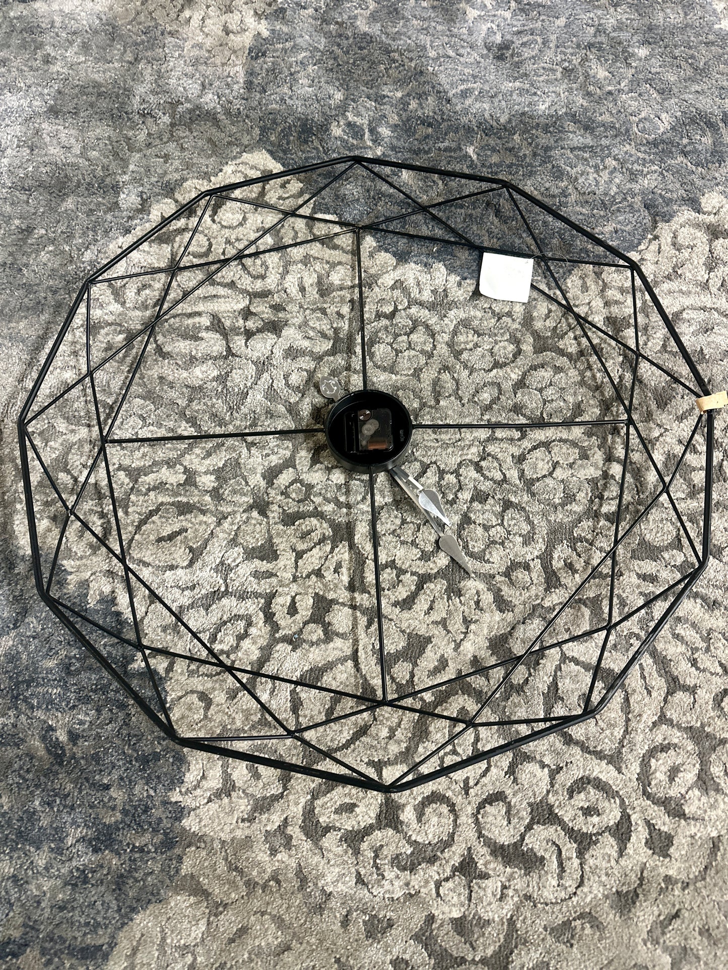 Skeleton Clock in Black