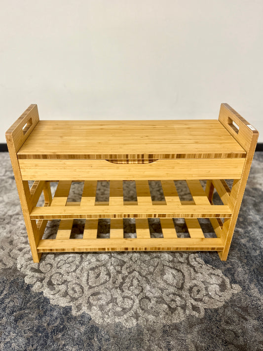 Wood Shoe Rack Bench