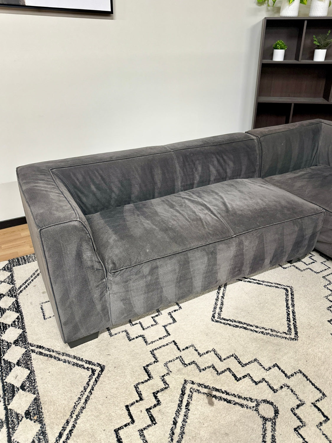 Microfiber Sectional Sofa w/ Chaise