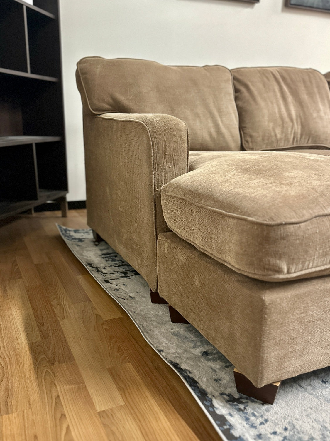 Light Brown Reversible Sectional