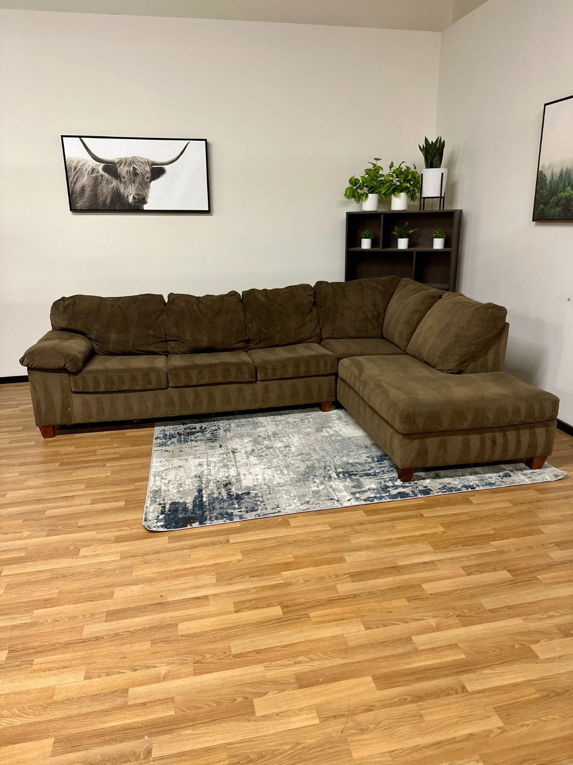 Brown Sectional w/ Chaise