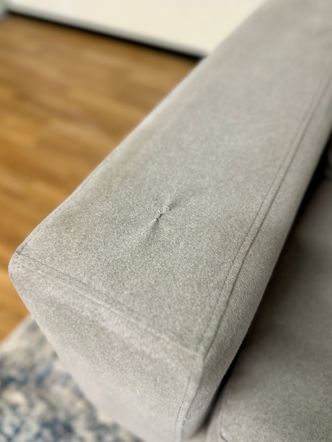 Modern Grey Sectional Sofa w/ Chaise