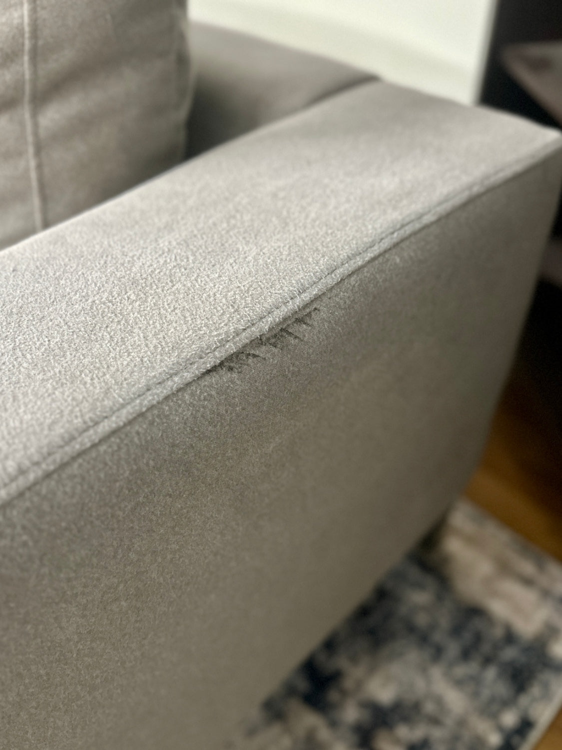 Modern Grey Sectional Sofa w/ Chaise