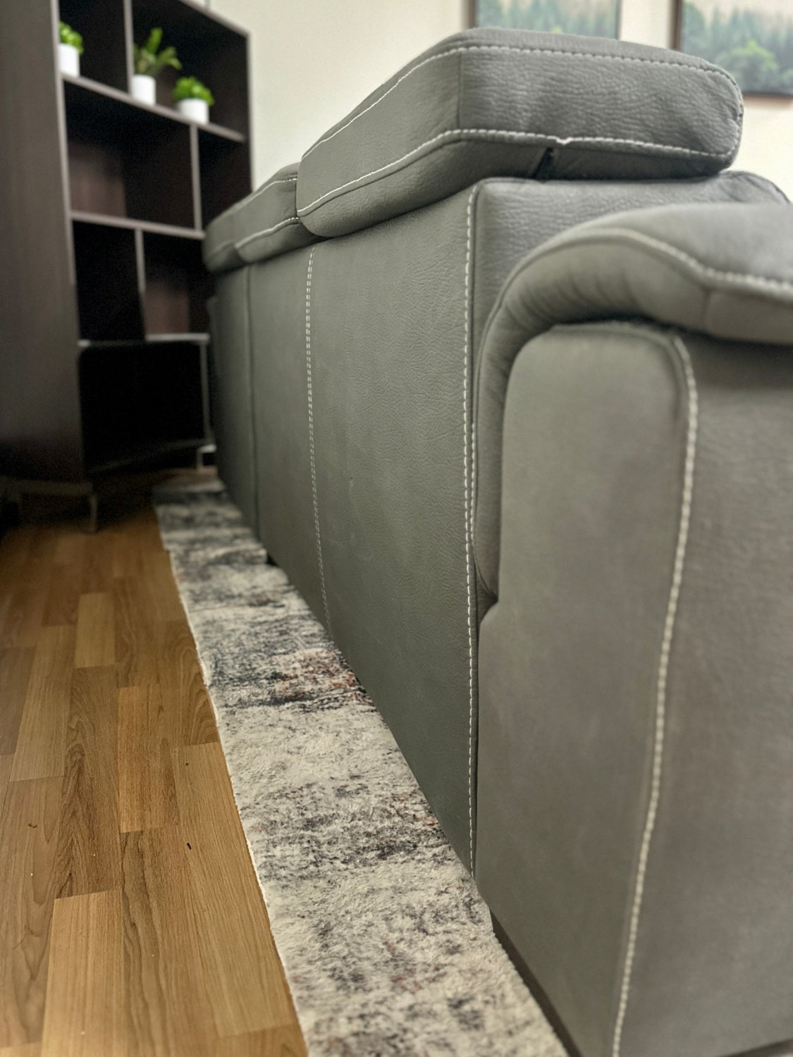 Grey Sleeper Pullout Sectional Couch w/ Storage