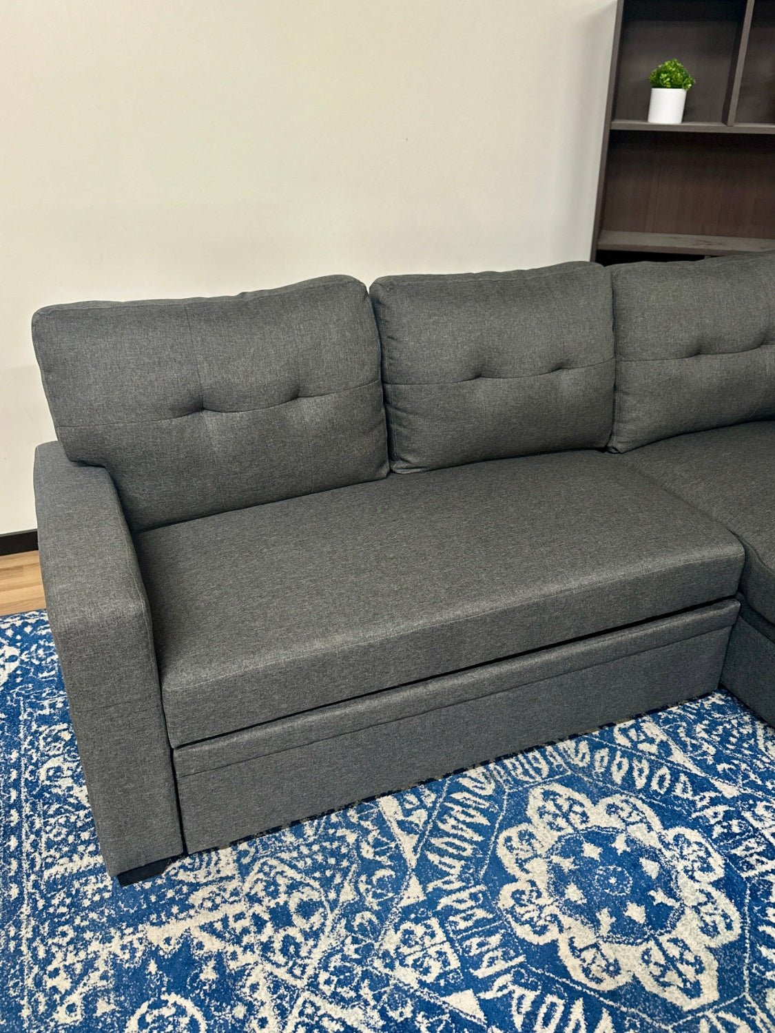 Sleeper Pull Out Storage Sectional Couch