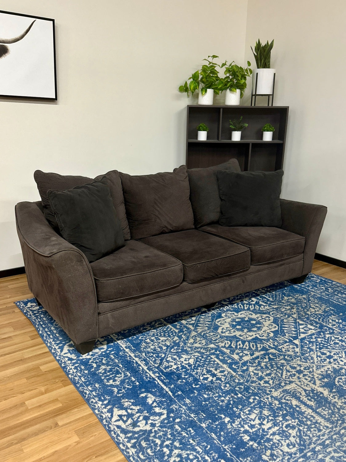 PICKUP ONLY! Grey Sofa w/ Pillows
