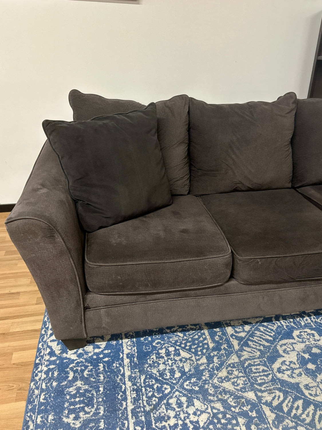 PICKUP ONLY! Grey Sofa w/ Pillows