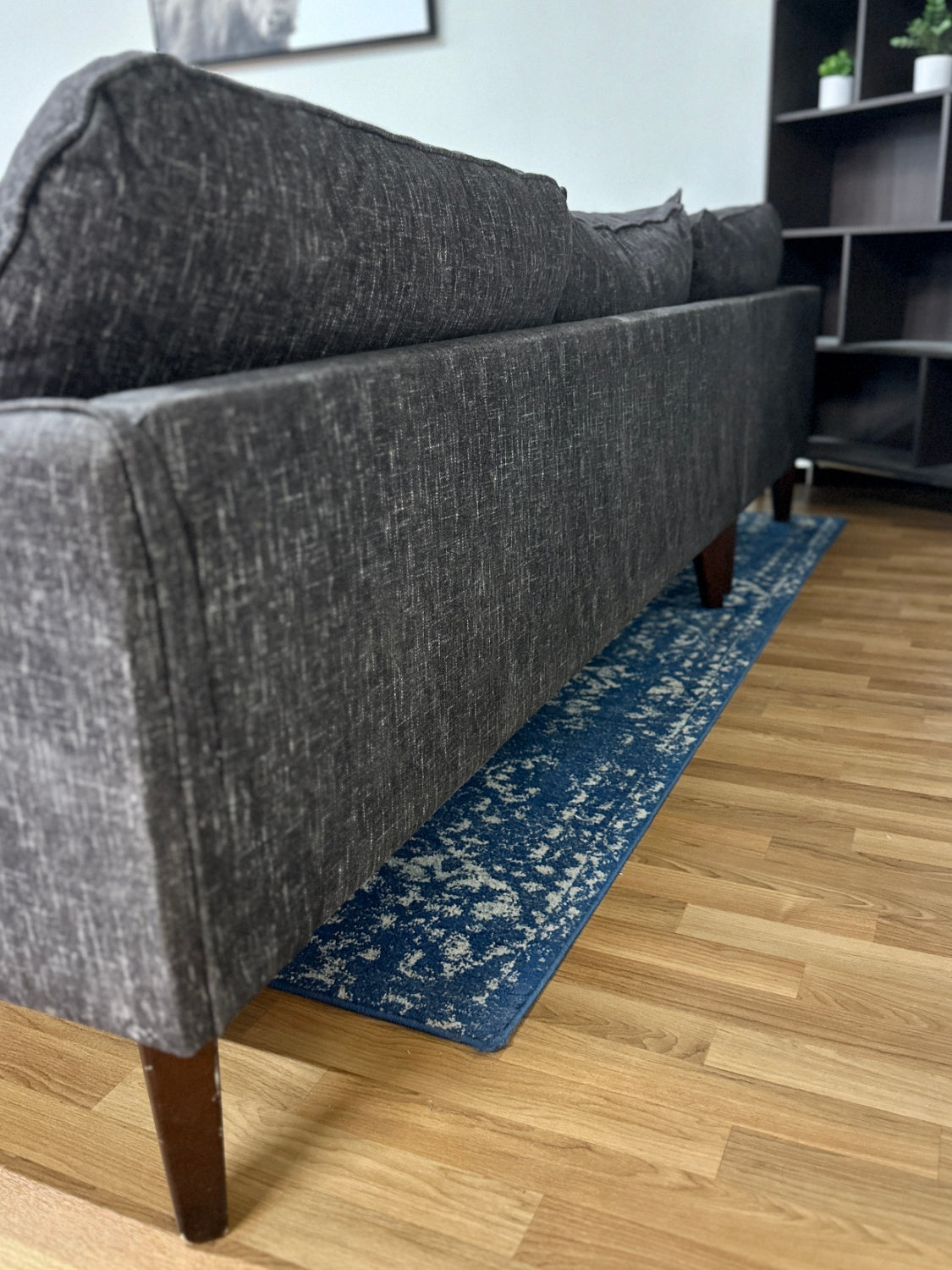 Dark Grey Sectional Sofa w/ Chaise