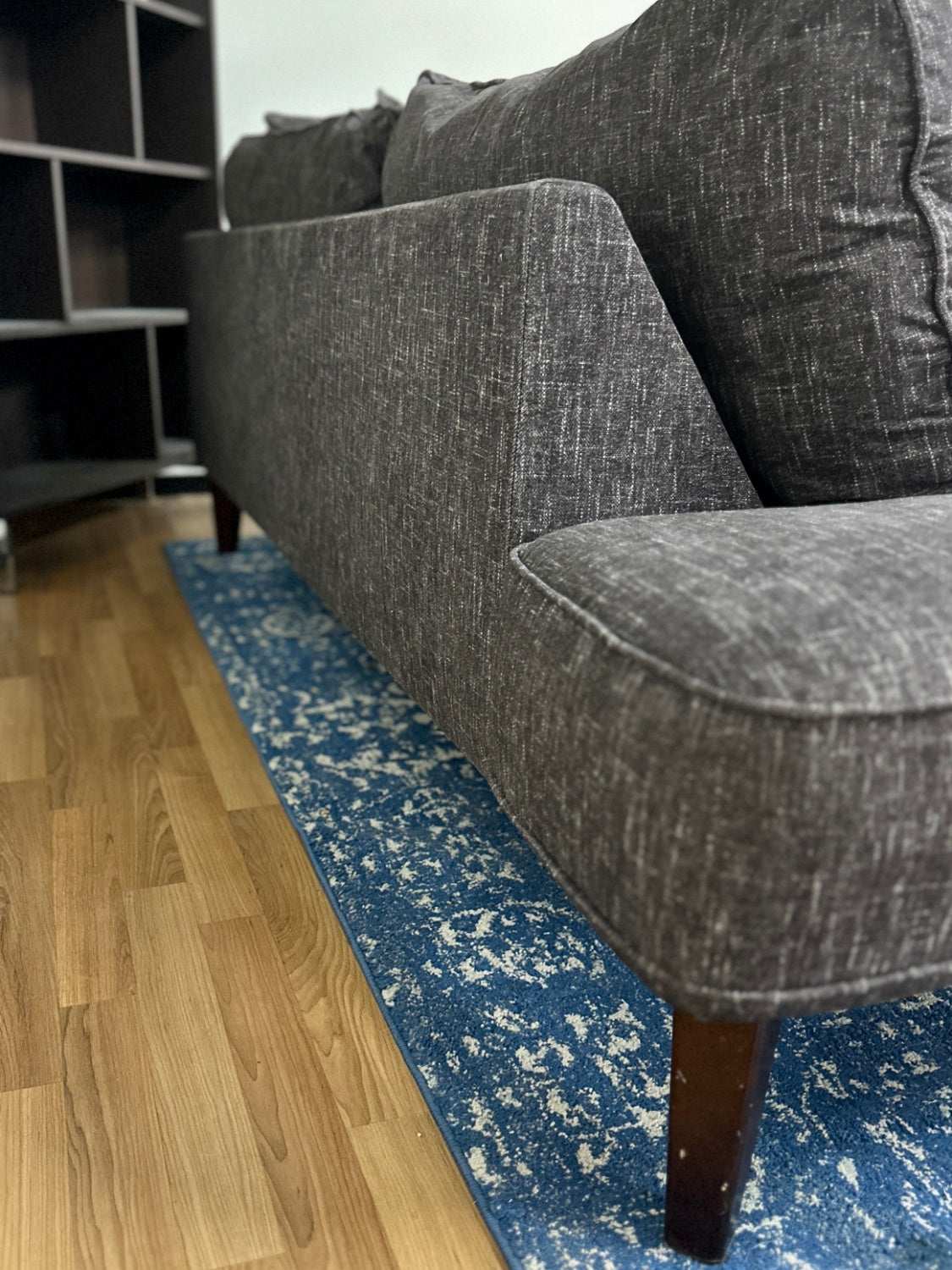 Dark Grey Sectional Sofa w/ Chaise