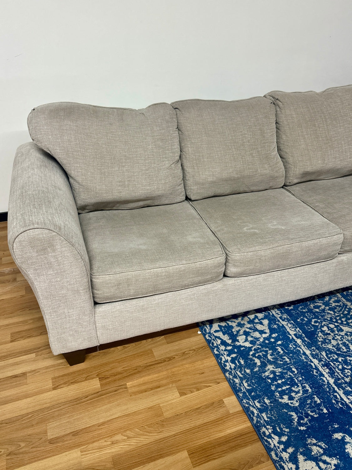 Light Grey 2pc Couch Loveseat Set