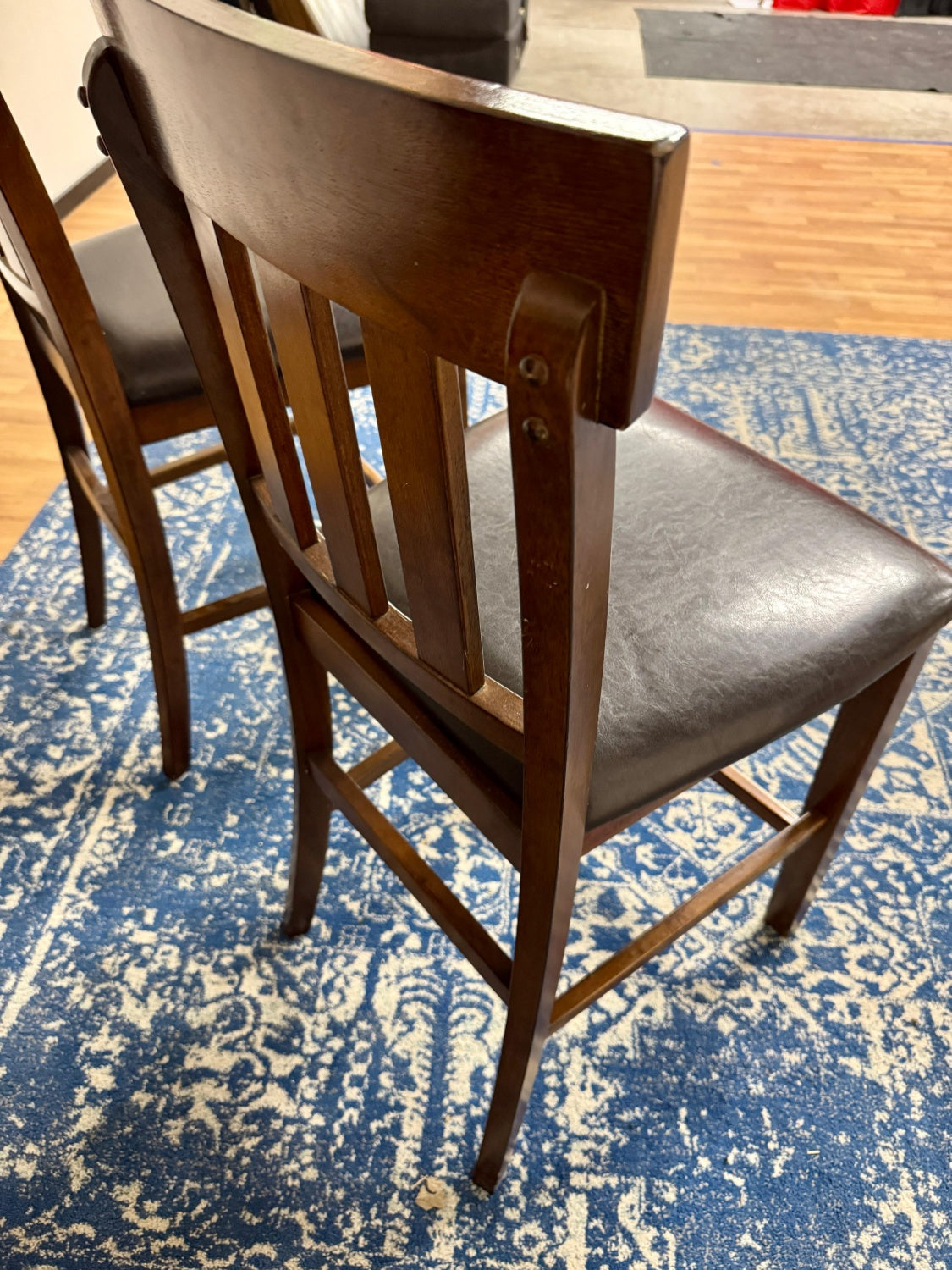 2 Brown Kitchen Chairs