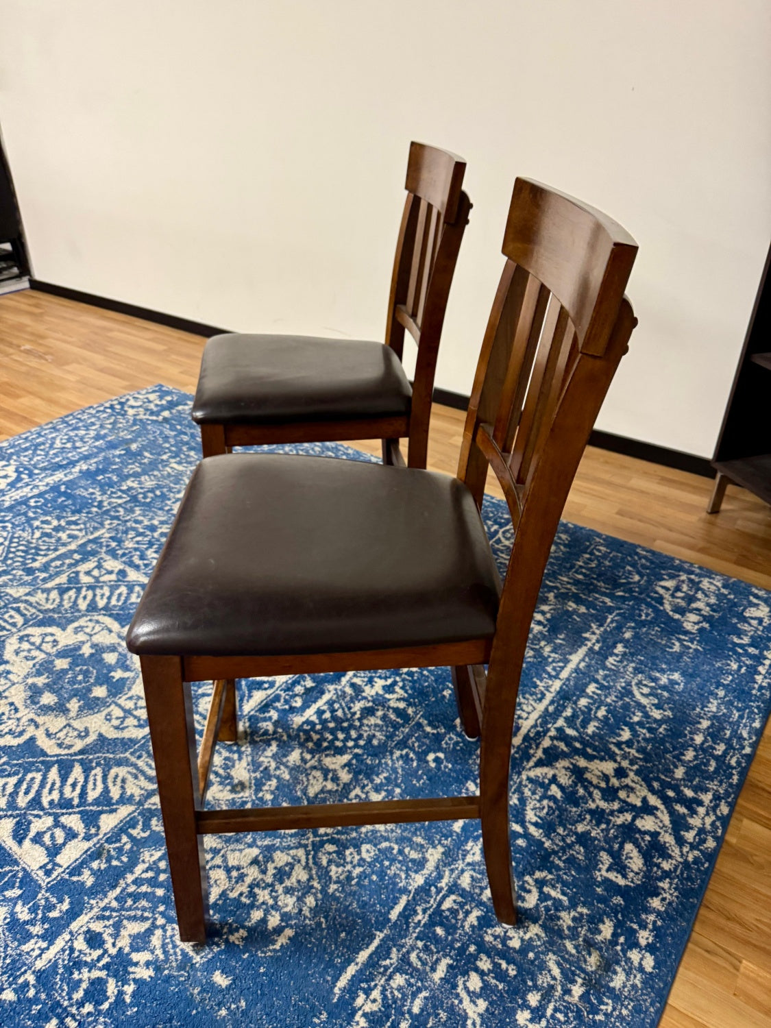2 Brown Kitchen Chairs