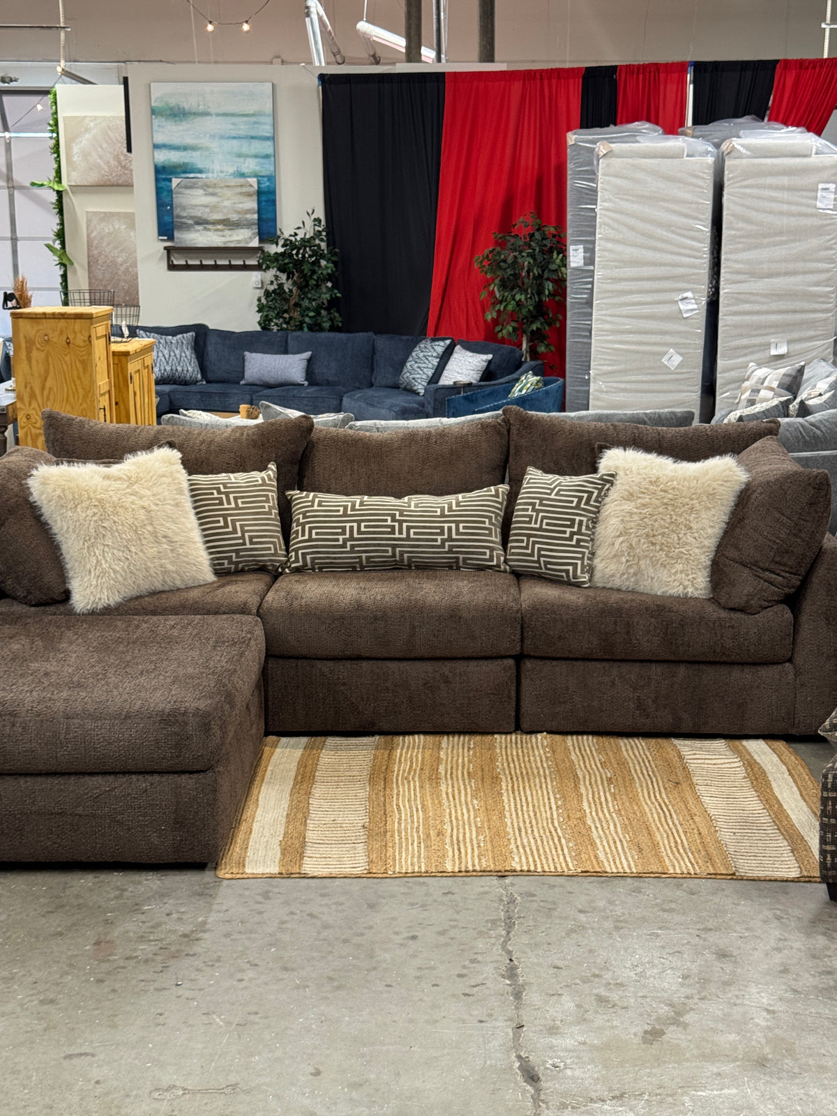 Boulder Sofa in Chocolate