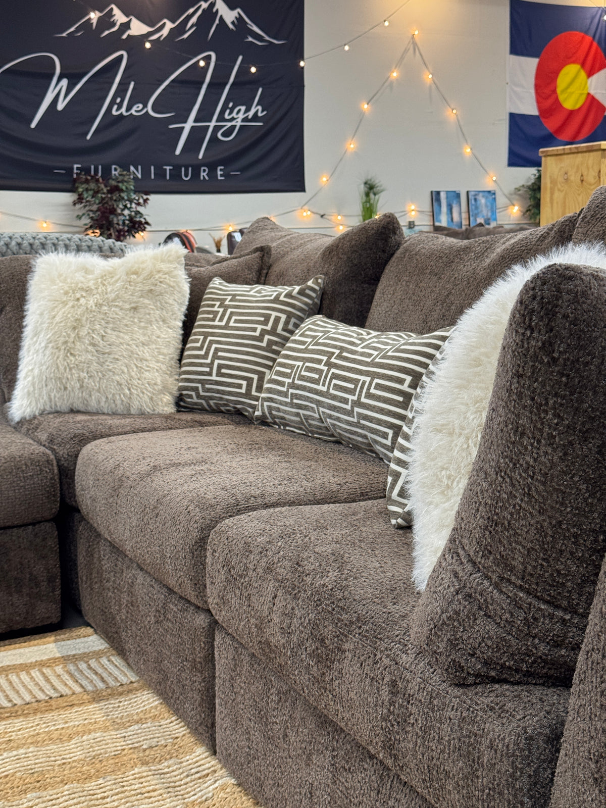 Boulder Sofa in Chocolate