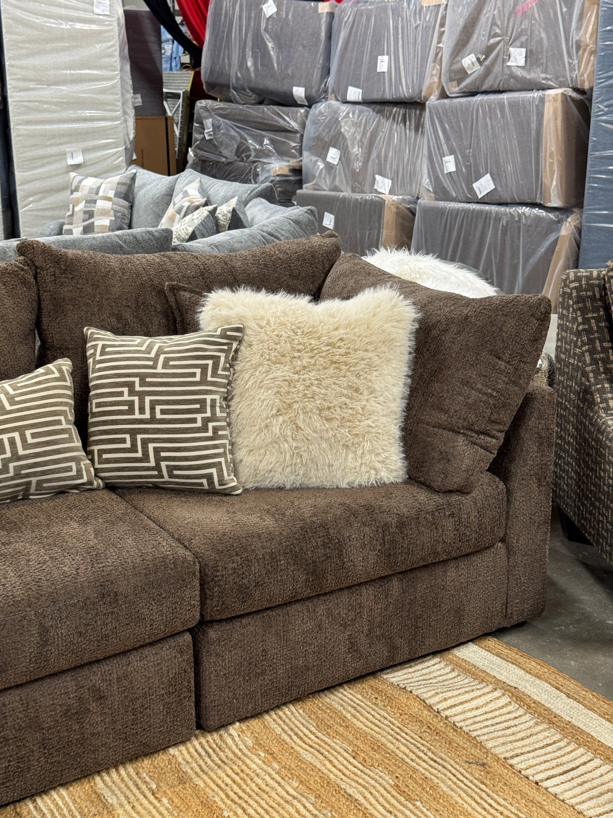 Boulder Sofa in Chocolate