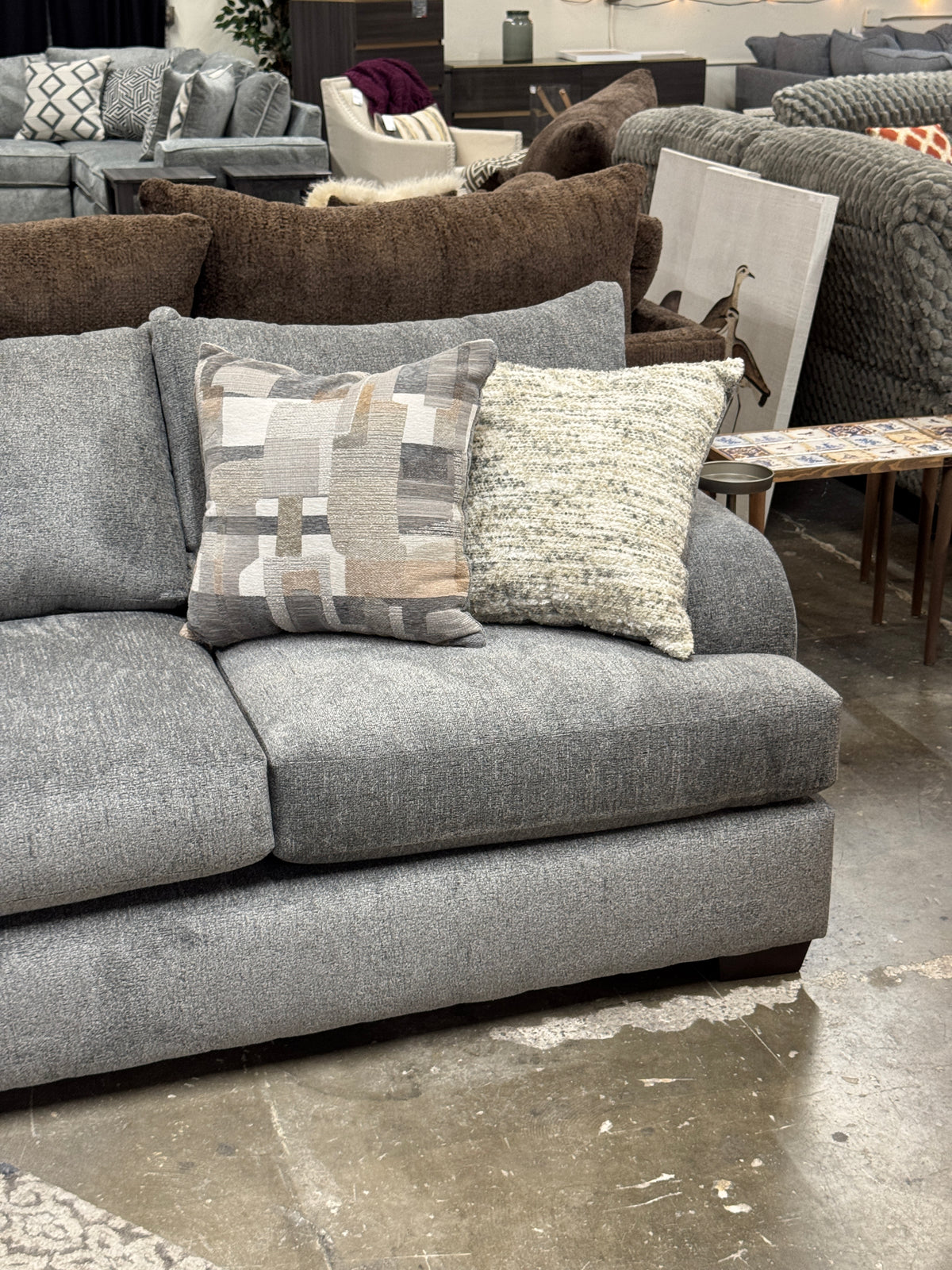 Summit Modular Sectional in Heather Grey