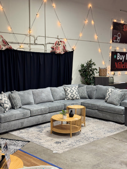 Alpine Modular Sectional in Soft Grey