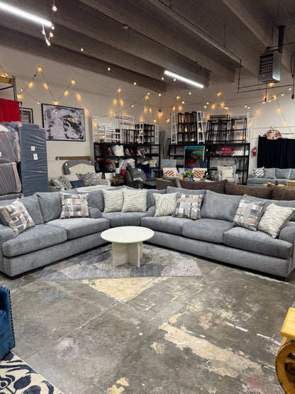 Summit Modular Sectional in Heather Grey