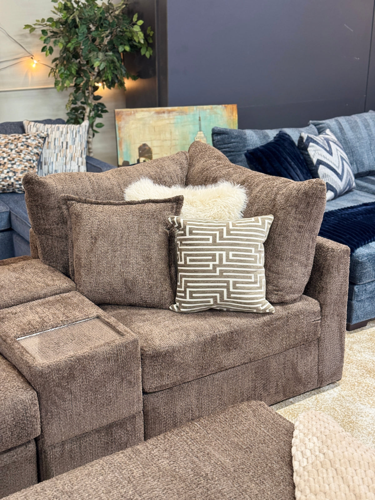 Boulder Grand Corner Sectional in Chocolate