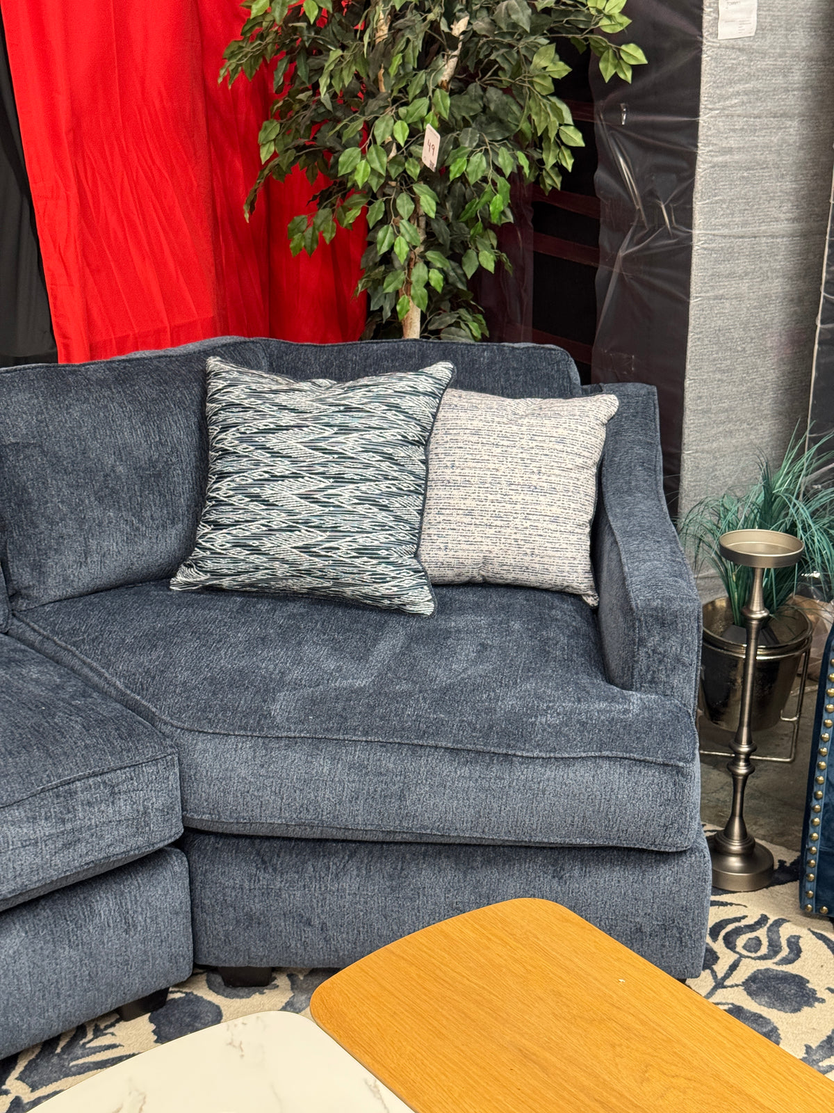 Timber U-Shape Sectional in Navy