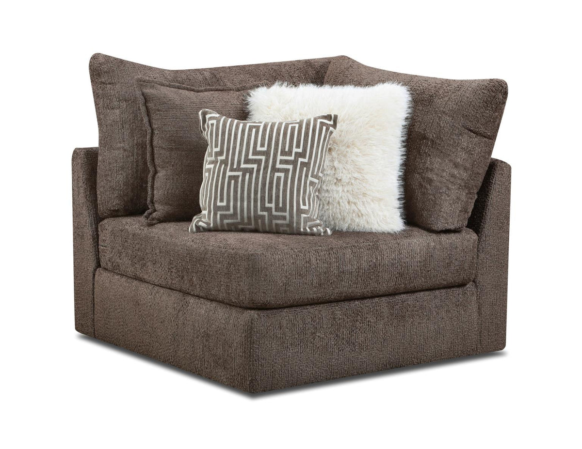 Boulder Grand Corner Sectional in Chocolate