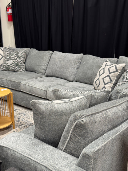 Alpine Modular Sectional in Soft Grey