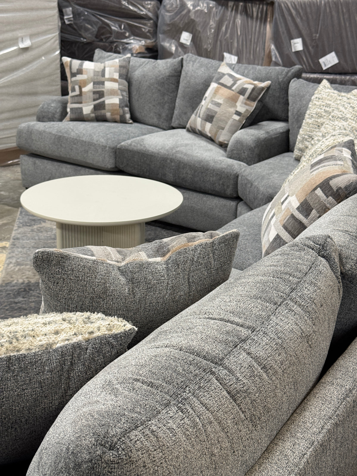 Summit Modular Sectional in Heather Grey