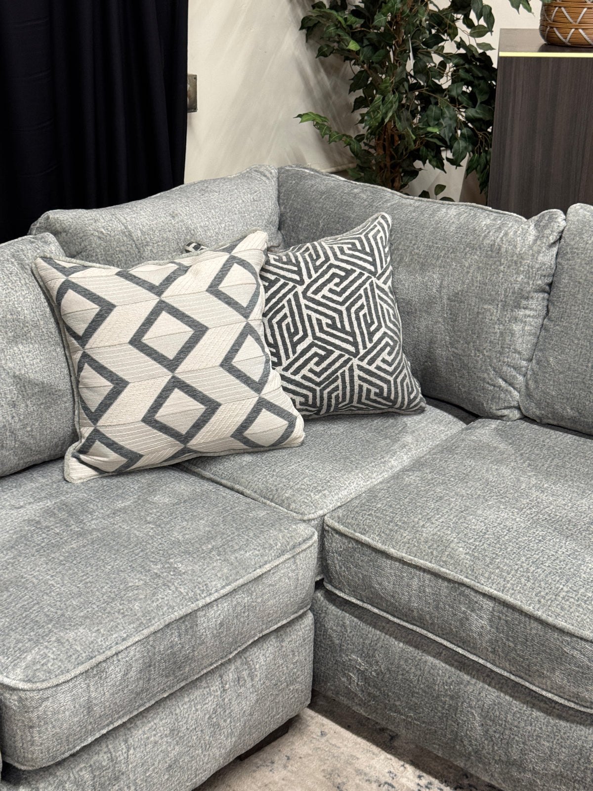 Alpine Modular Sectional in Soft Grey