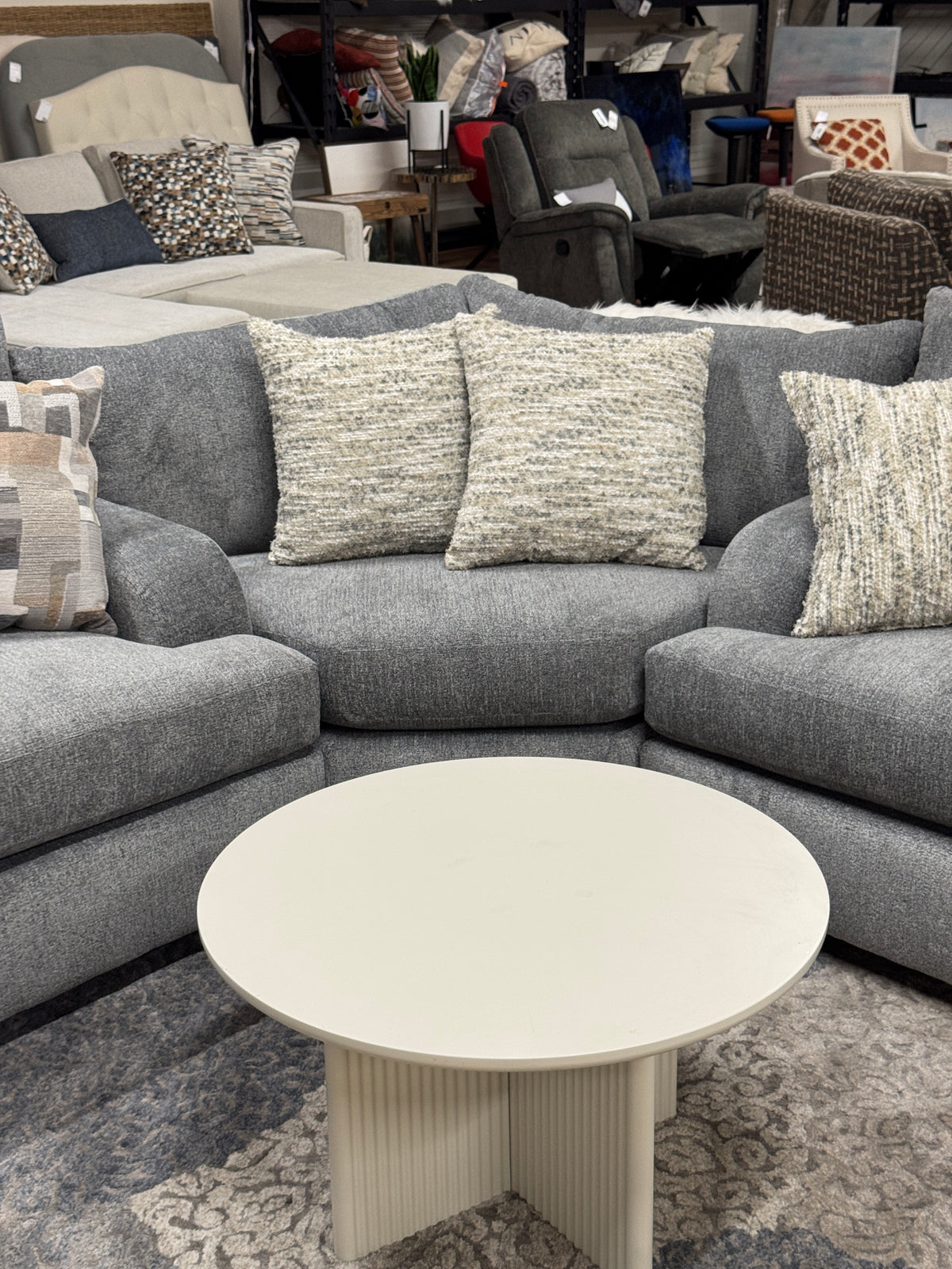 Summit Modular Sectional in Heather Grey