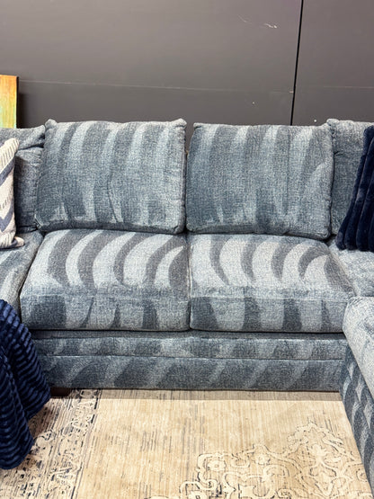 Ridge U-Shape Sectional in Navy