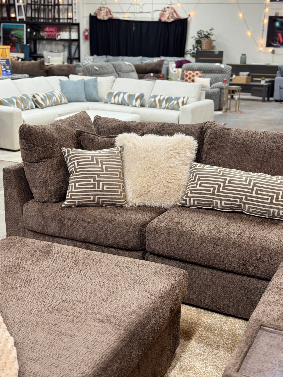 Boulder Grand Corner Sectional in Chocolate