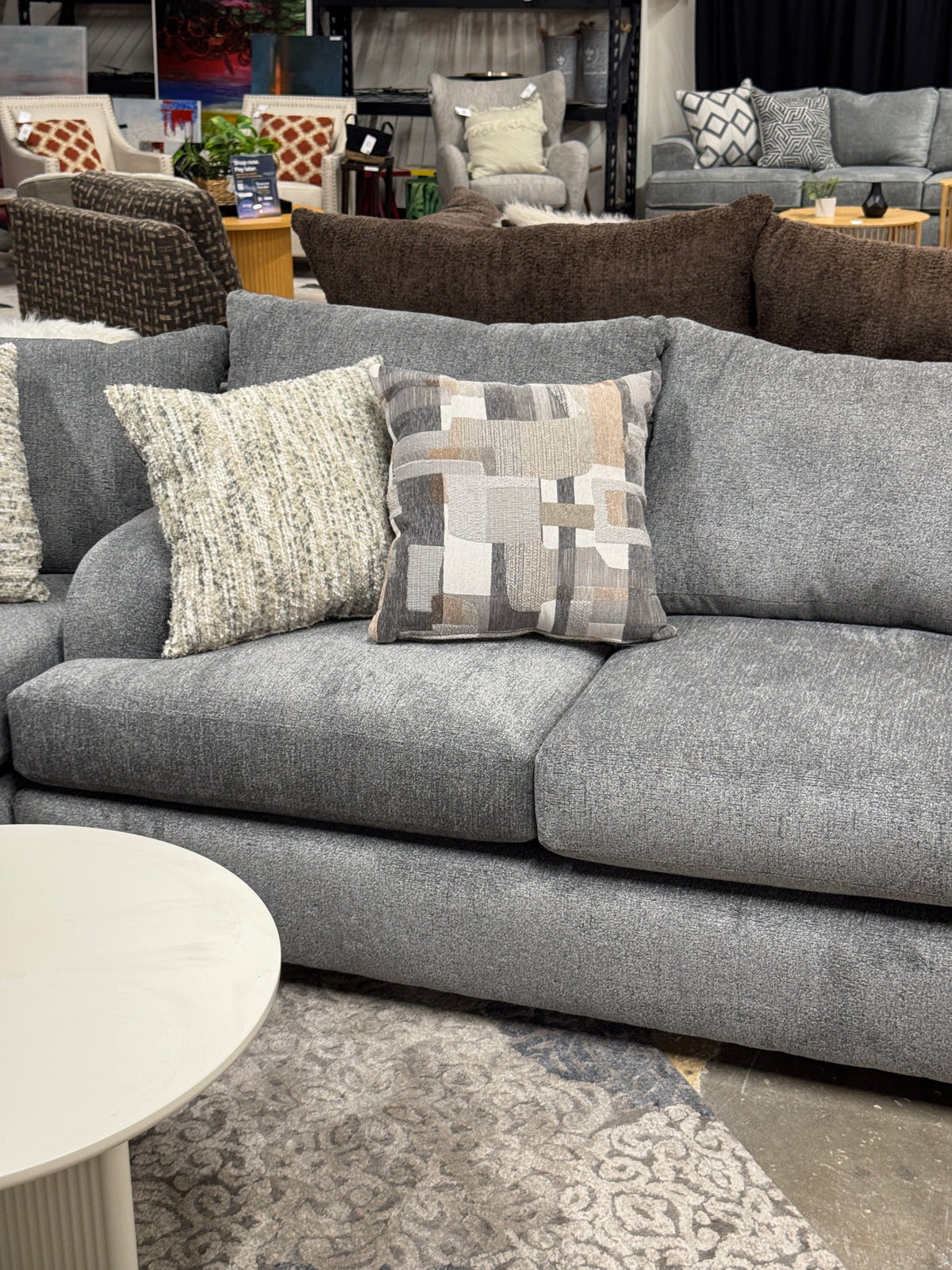 Summit Modular Sectional in Heather Grey