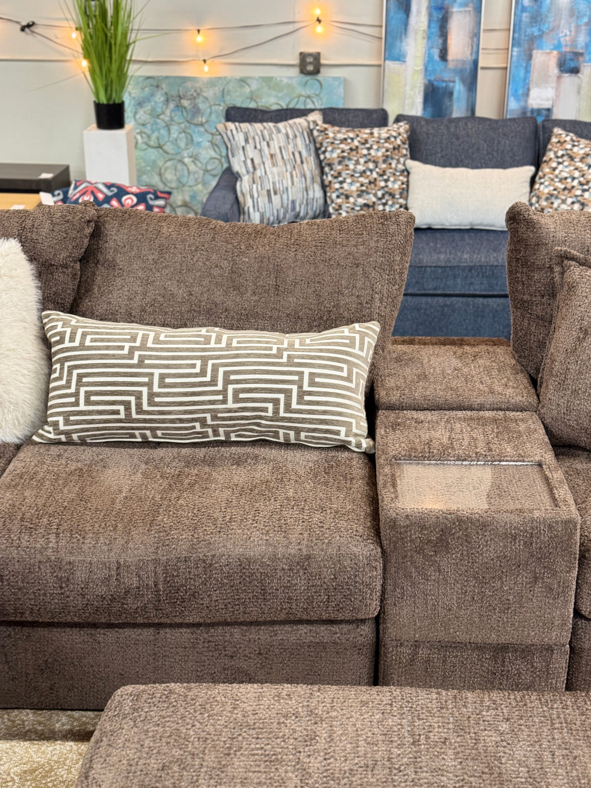 Boulder Grand Corner Sectional in Chocolate