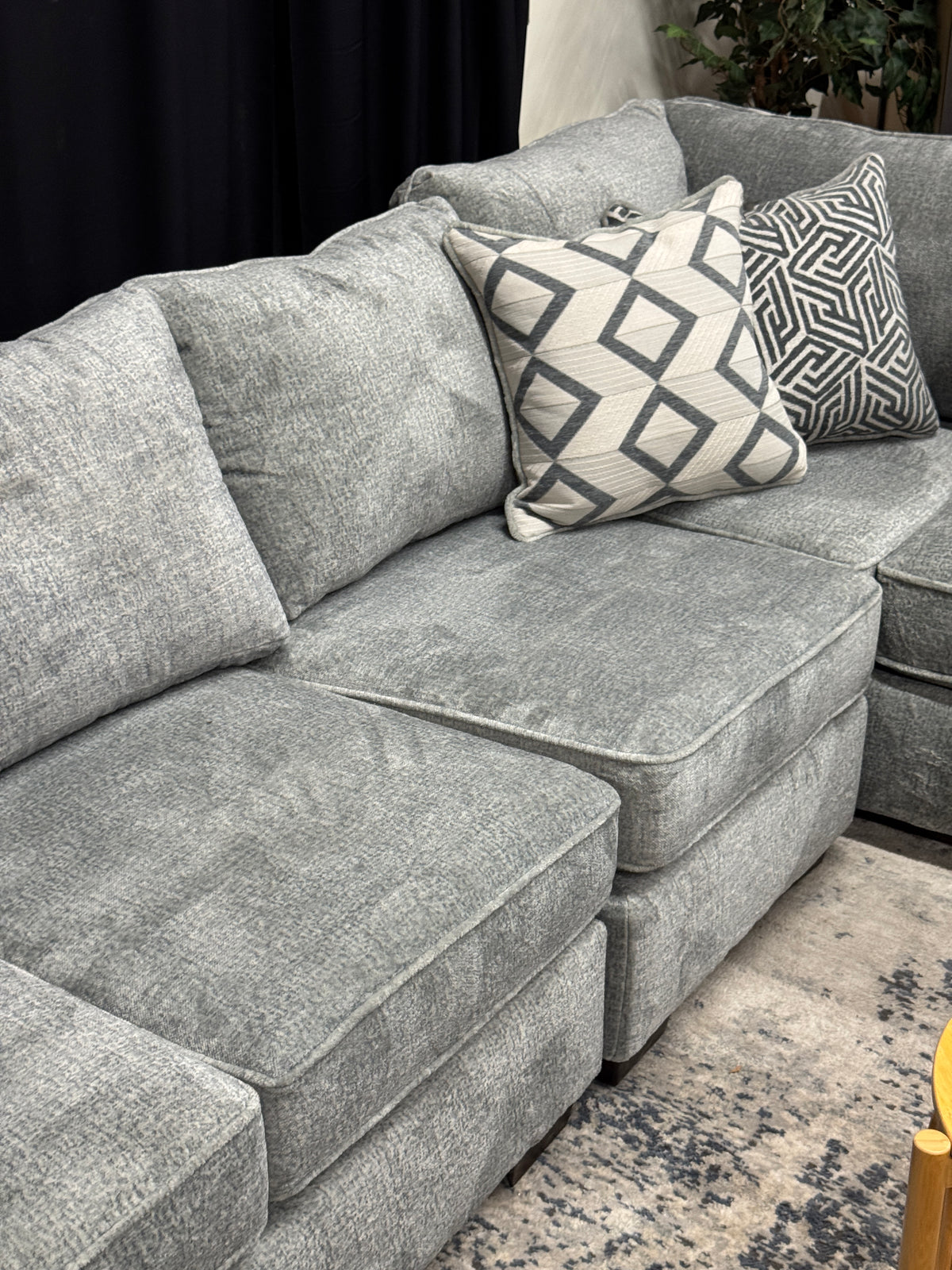 Alpine Modular Sectional in Soft Grey