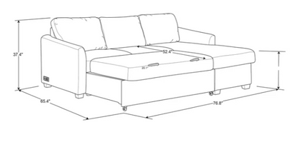 Coddle Cameron Fabric Sofa Chaise