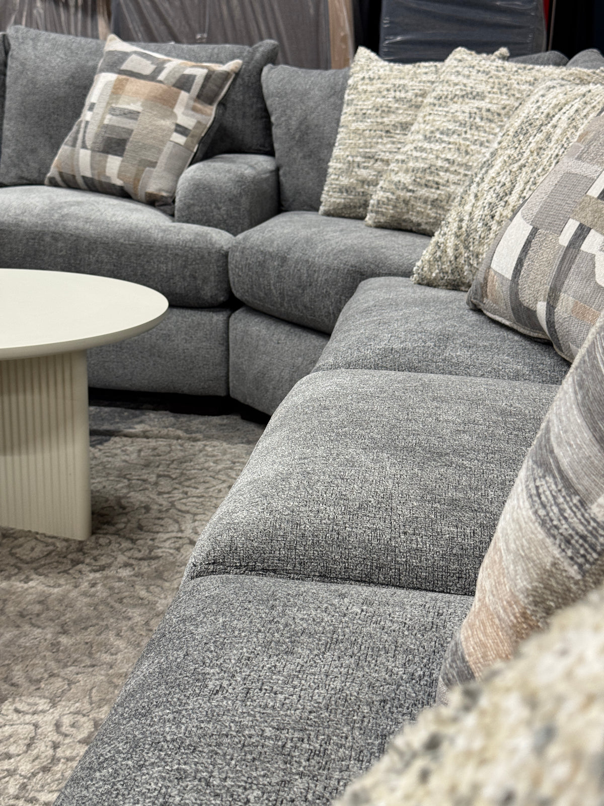 Summit Modular Sectional in Heather Grey