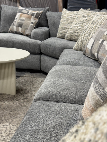 Summit Modular Sectional in Heather Grey