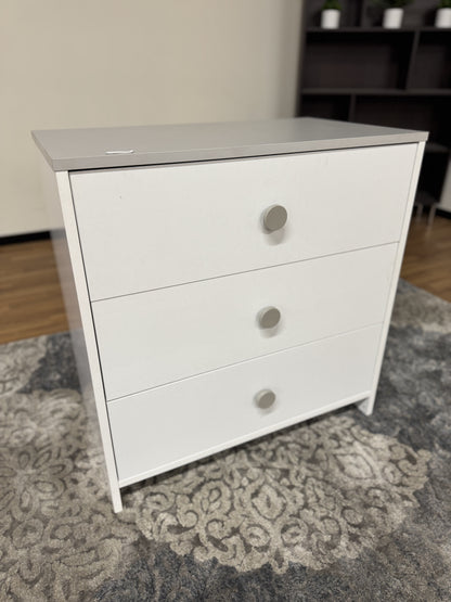 3 Drawer Dresser in White