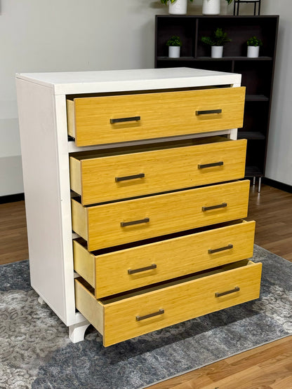 5 Drawer Dresser in White