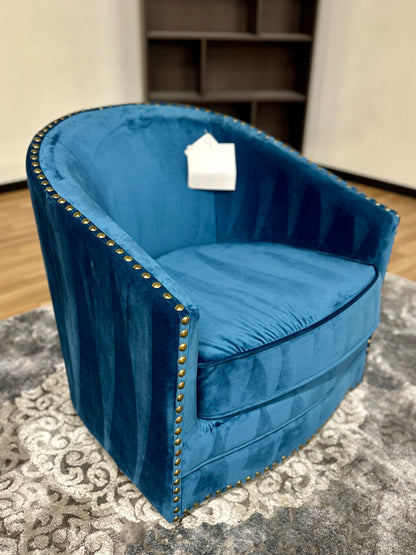 Swivel Chair in Blue