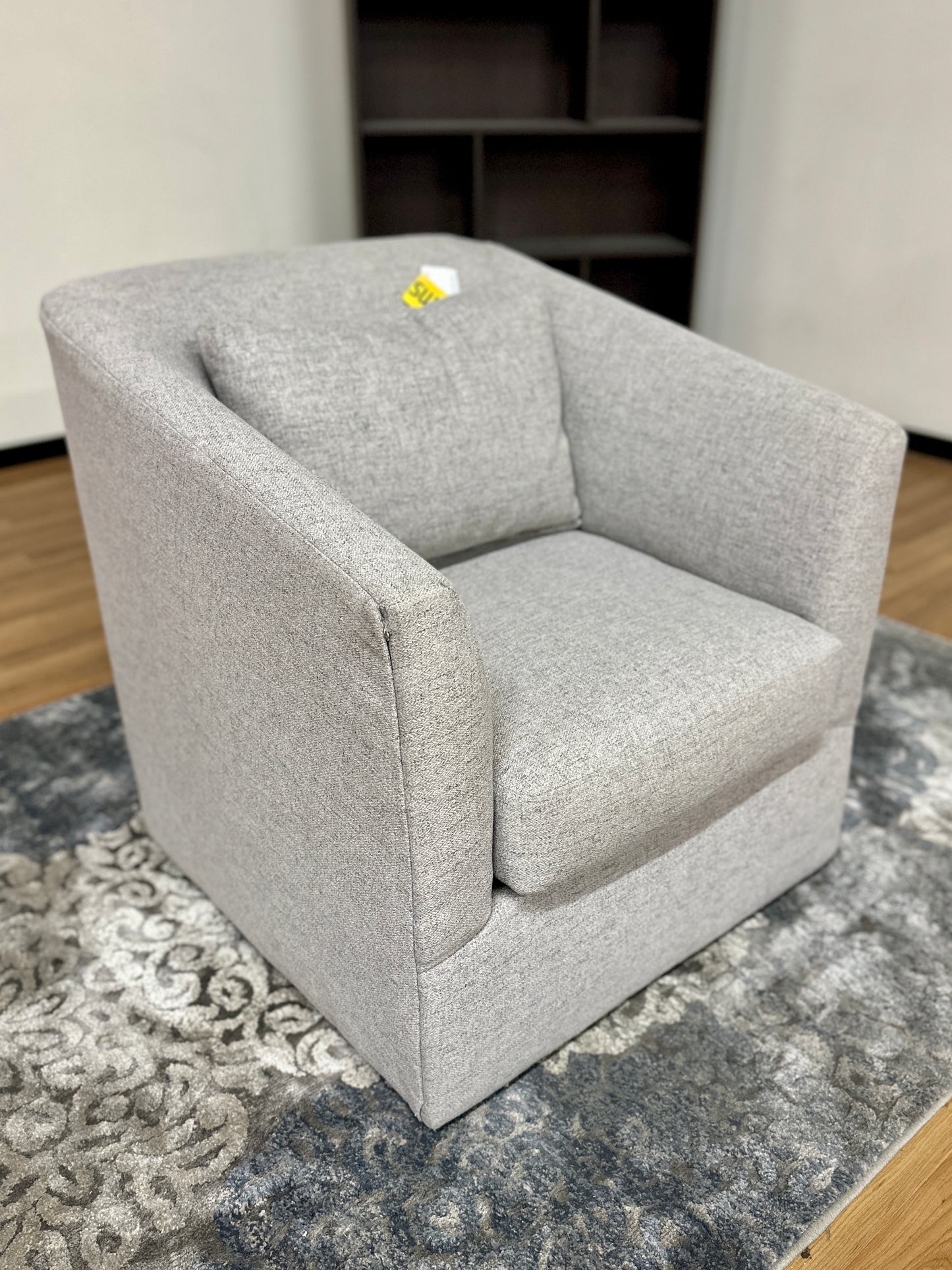 Swivel Chair in Light Grey