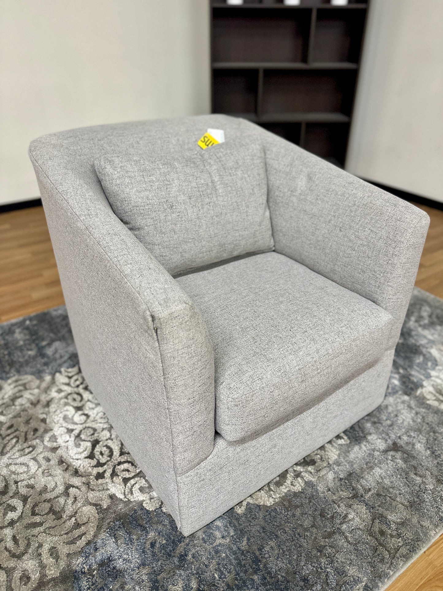 Swivel Chair in Light Grey