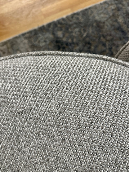 Rose Shape Swivel Chair in Light Grey